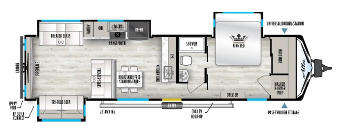 2024 EAST TO WEST RV ALTA 3250KXT, , floor-plans-day image number 0